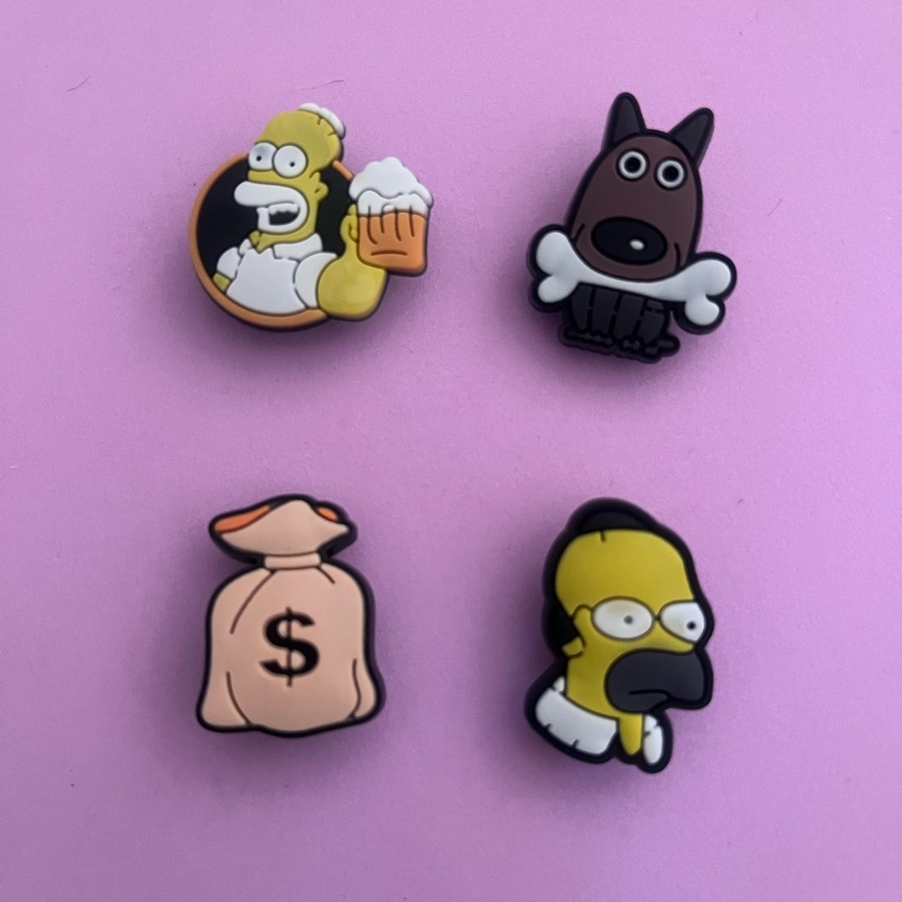 Cartoon Dog Shoe Charms Set